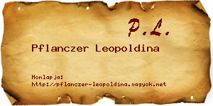 Pflanczer Leopoldina névjegykártya